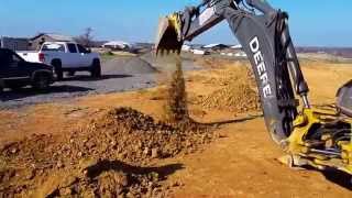 Digging Post Holes with a Backhoe [upl. by Irami]