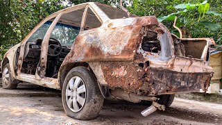 Restoration of a rusty 27yearold DAEWOO car [upl. by Cantone]