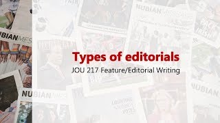 Types of editorials [upl. by Otrebor]