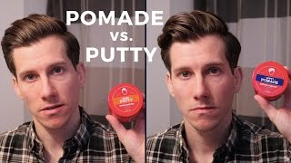 Pomade vs Putty Whats the difference [upl. by Ellesirg]