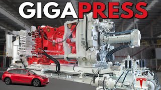 How Tesla Cars Are Made So Fast  Meet the GIGA PRESS [upl. by Aerdnek712]