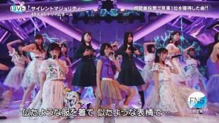 乃木坂46 amp 欅坂46 amp AKB48 「サイレントマジョリティー」 FNSうたの夏まつり 20160718 [upl. by Troth]