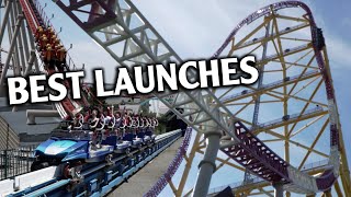 Top 10 Roller Coaster Launches in the World [upl. by Thomasa]