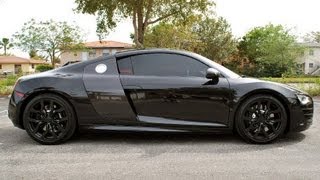 Gloss Black Plasti Dip Audi R8 Wheels [upl. by Dleifniw590]