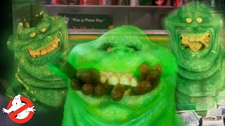 Slimey amp Starving  ALL Slimer Scenes  GHOSTBUSTERS I amp II [upl. by Eicrad]