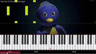 The Backyardigans  Theme Song  Piano Tutorial  Piano Cover [upl. by Shulins]