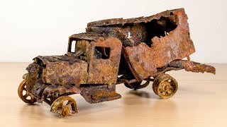 Restoration extreme rusty abandoned 1931´s car truck [upl. by Leciram478]