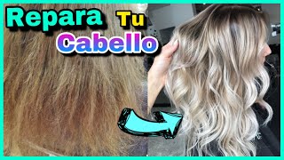 COMO REPARAR CABELLO DAÑADO CON ESTA MASCARILLA CASERA  NatyGloss [upl. by Akirahc]