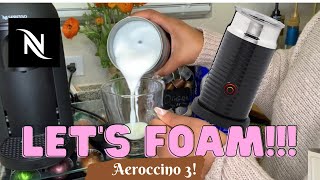 How To Foam Milk With Aeroccino 3 Make Coffee With Foam Tips amp Tricks  Easy Foamed Latte Recipe [upl. by Dauf]