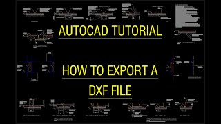 AutoCAD Tutorial  How to export a DXF file and view it [upl. by Hankins928]