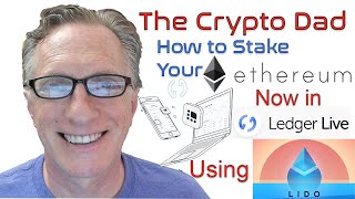 How to Stake Your Ethereum in Ledger Live Using the Lido App [upl. by Gosnell614]