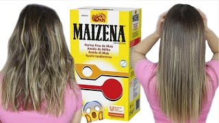 CABELLO LISO NATURAL CON MAIZENA  Hidrata Suaviza y da Brillo  NatyGloss [upl. by Hanahsuar]