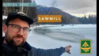 SAWMILL Across This Melting River Homesteading In The Mountains [upl. by Magree]