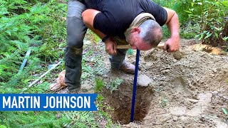 Hand Digging a Shallow Well  Off Grid Cabin Build 21 [upl. by Novehs]