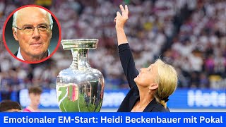 😱😱quotEmotionaler EMStart Heidi Beckenbauer trägt den Pokalquot [upl. by Vigor832]