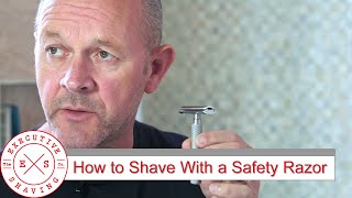 Tutorial Learn How To Shave With a Safety Razor [upl. by Nanon]