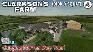 CLARKSON’S FARM DIDDLY SQUAT “CHIPPING NORTON” FS22 MAP TOUR  NEW MOD MAP Review PS5 [upl. by Ainslee]