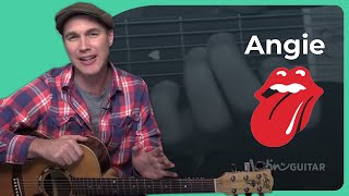 Angie by The Rolling Stones  Guitar Lesson [upl. by Llehsar]