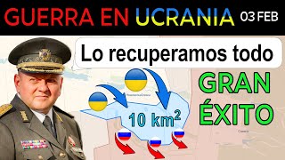 03 Feb Los UCRANIANOS llevan a cabo un EXITOSO CONTRAATAQUE Las ganancias RUSAS se reducen a CERO [upl. by Edylc]