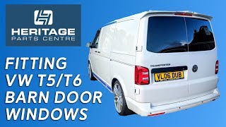 How to fit VW T5 amp T6 barn door windows [upl. by Stovall84]