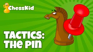 The Pin  Chess Tactics  ChessKid [upl. by Doubler]