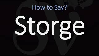 How to Pronounce Storge CORRECTLY LOVE Meaning amp Pronunciation [upl. by Lail]