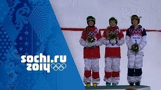 Ladies Moguls  Finals  Justine DufourLapointe Wins Gold  Sochi 2014 Winter Olympics [upl. by Aronow]