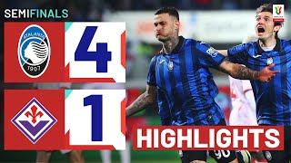 ATALANTAFIORENTINA 41  HIGHLIGHTS  La Dea cruise to final  Coppa Italia Frecciarossa 202324 [upl. by Ennyroc]