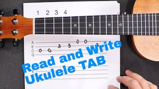 How to Read amp Write Ukulele TAB  Easy Ukulele Tutorial [upl. by Kliment]