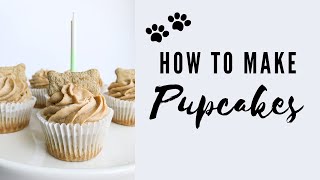 HOMEMADE DOG CUPCAKES Baking Pupcakes for Chip’s First Birthday [upl. by Eelessej]