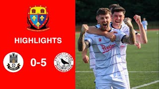 Caerleon 05 Cwmbrân Town  Gwent FA Senior cup  Quarter final highlights [upl. by Gough]