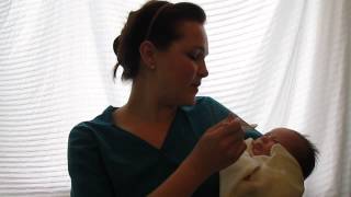 Alternate feeding methods for a newborn baby  How To [upl. by Akissej]