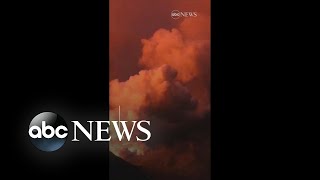 Remarkable footage shows Italys Stromboli volcano erupting clouds of ash [upl. by Malinowski]