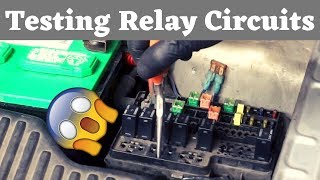 How to test a relay and the relay circuit [upl. by Howe]