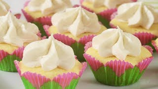 Mini Vanilla Cupcakes Recipe Demonstration  Joyofbakingcom [upl. by Ekrub]