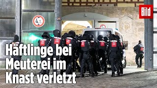 Gefängnismeuterei Polizei stürmt Knast in Thüringen  JVA Untermaßfeld [upl. by Beata]